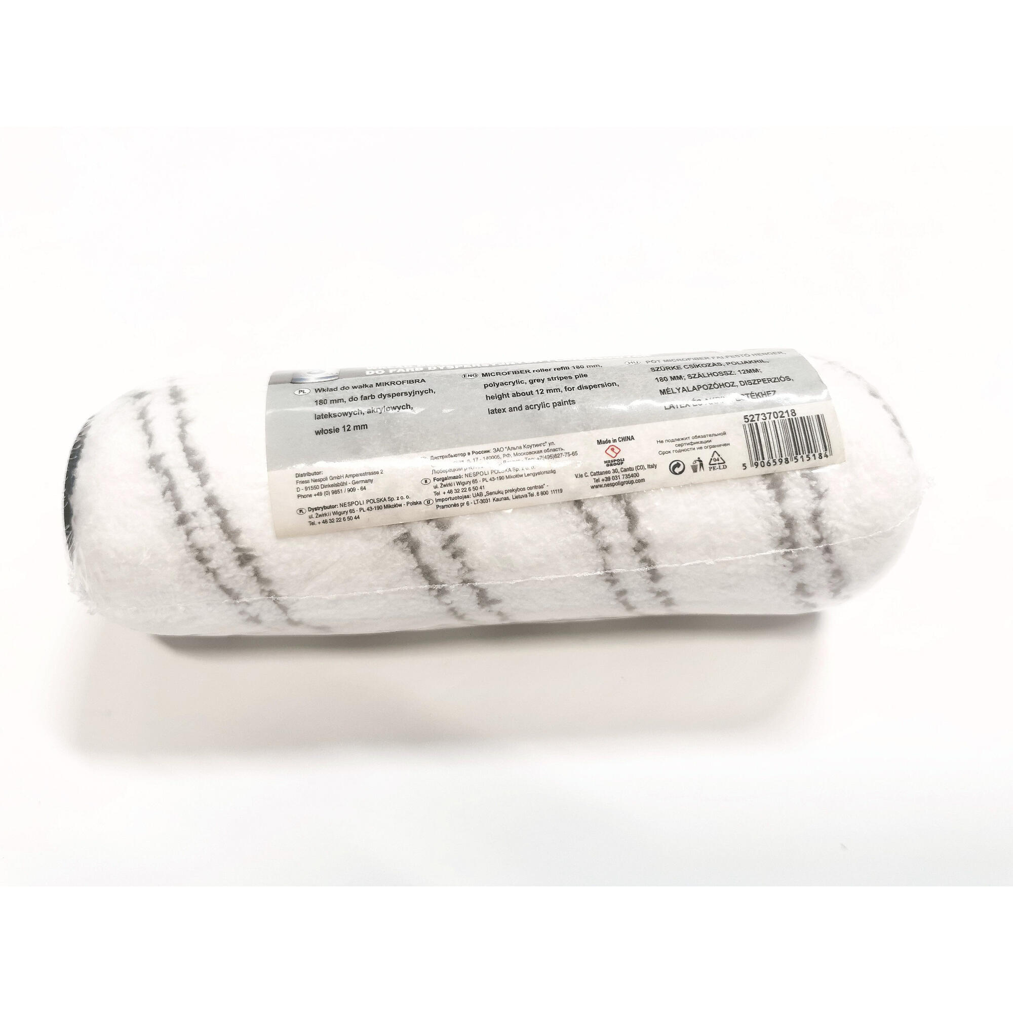 Rola Nespoli Standard, pentru lac, lungime 180 mm, microfibra