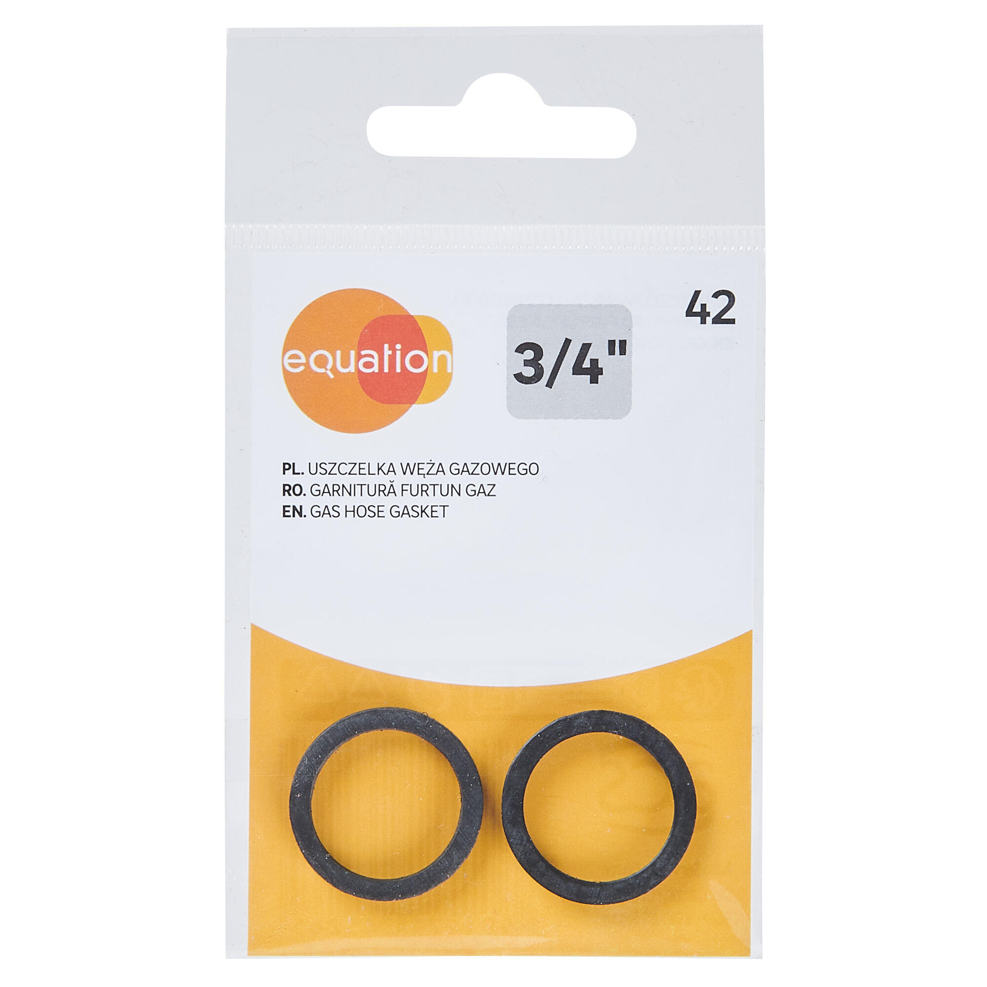 Garnituri etansare Equation, O-Ring, pentru furtun gaz, cauciuc, 3/4