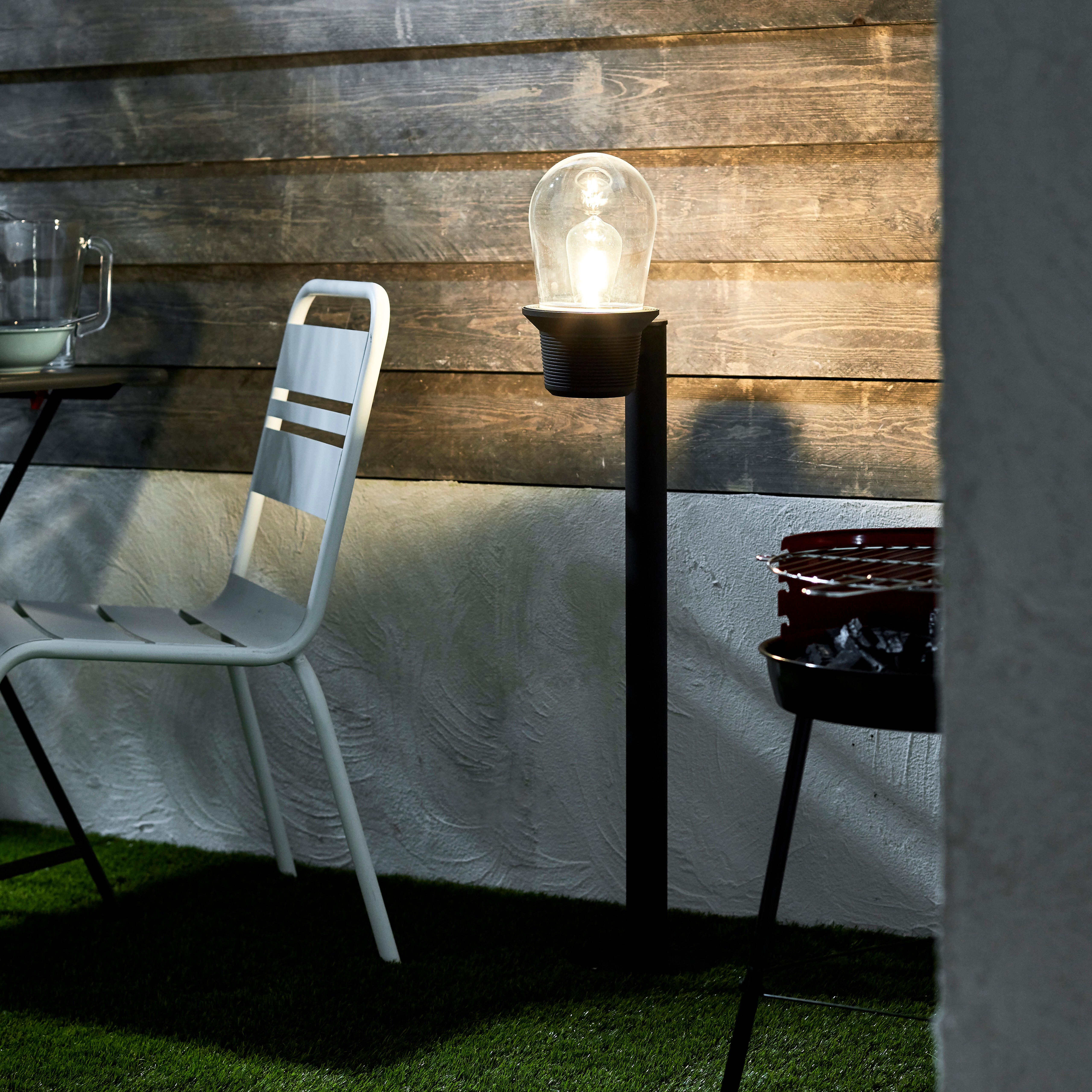 Lampione da giardino, Shelby H 138 cm, nero, IP44 INSPIRE - 2