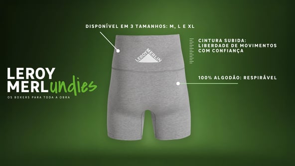 Merlundies: Boxers de cintura subida - Disponível em 3 tamanhos: M, L e XL - Cintura subida: liberdade de movimentos com confiança - 100% algodão: respirável