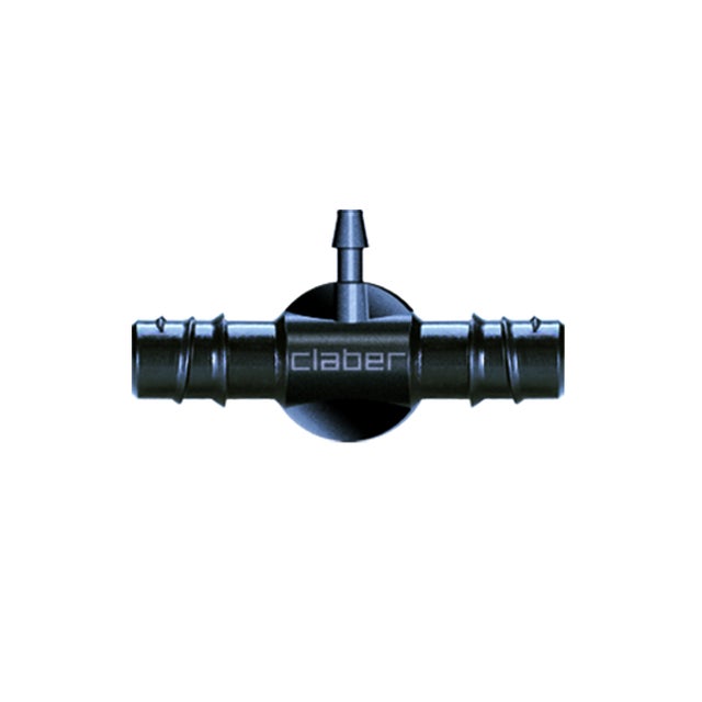 Raccordo a T per irrigazione CLABER in abs adatto a tubi di ⌀ 16 mm, 2 pezzi