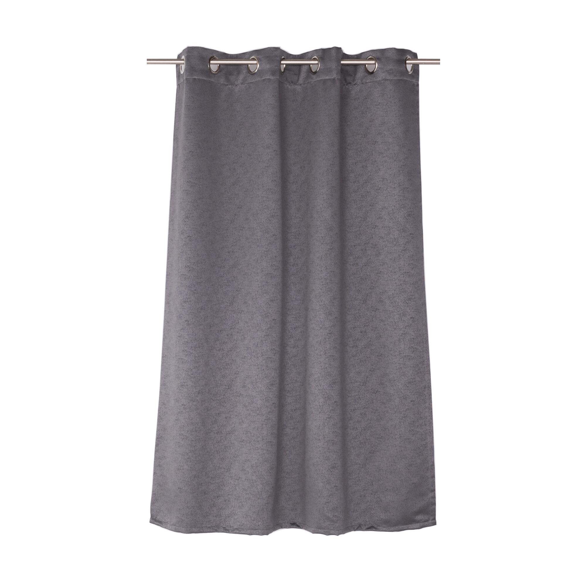 Draperie 135 x 160 cm, Cronos, cu inele, gri | Leroy Merlin