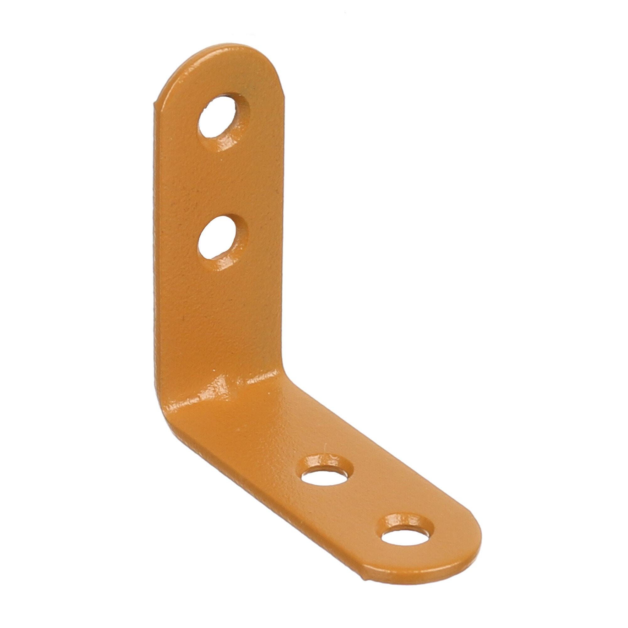 Coltar metalic, otel, 50 x 50 x 15 mm, maro