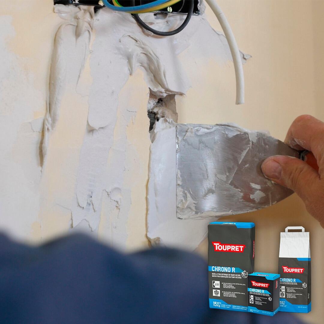 Plaste en polvo chrono ultrarrápida TOUPRET 1kg - 3