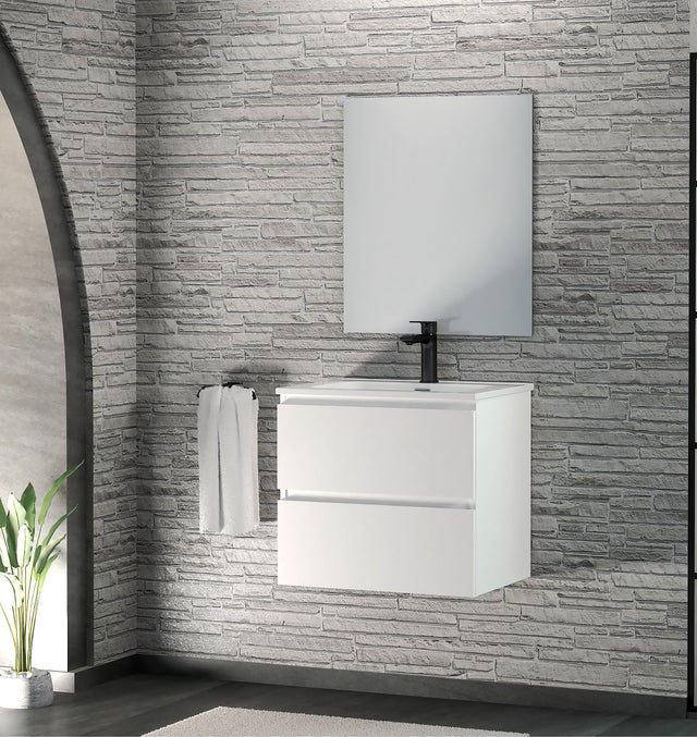 MUEBLE DE BAÑO MAYA BLANCO 70X45CM 2 CAJONES