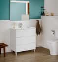 MUEBLE DE BAÑO CON LAVABO ROCA BORNEO BLANCO 60.5X46CM - 1