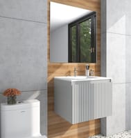 MUEBLE DE BAÑO WAVE GRIS 60X45CM - 1