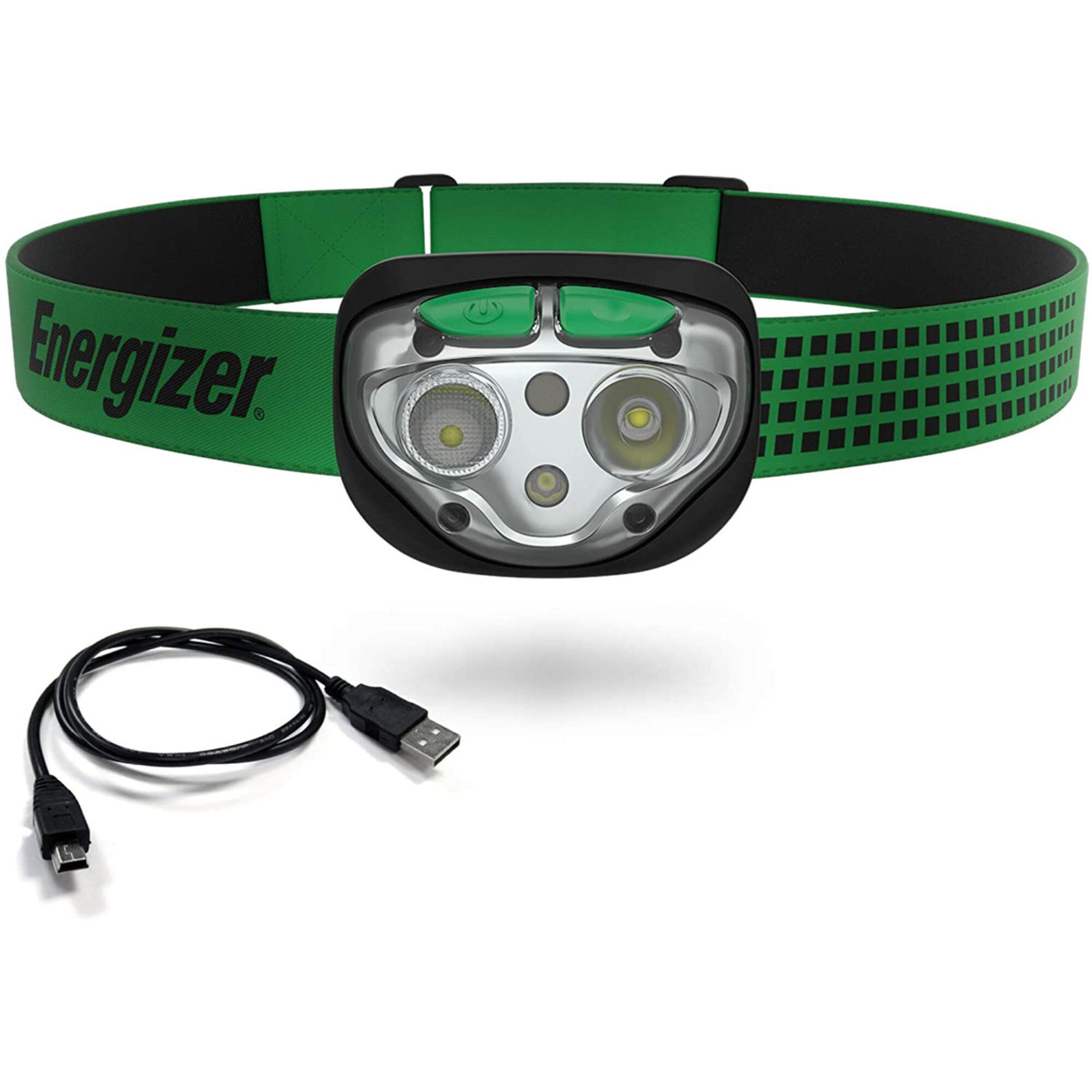 Lanterna LED Energizer, reincarcabila, 400 lm, PVC, negru
