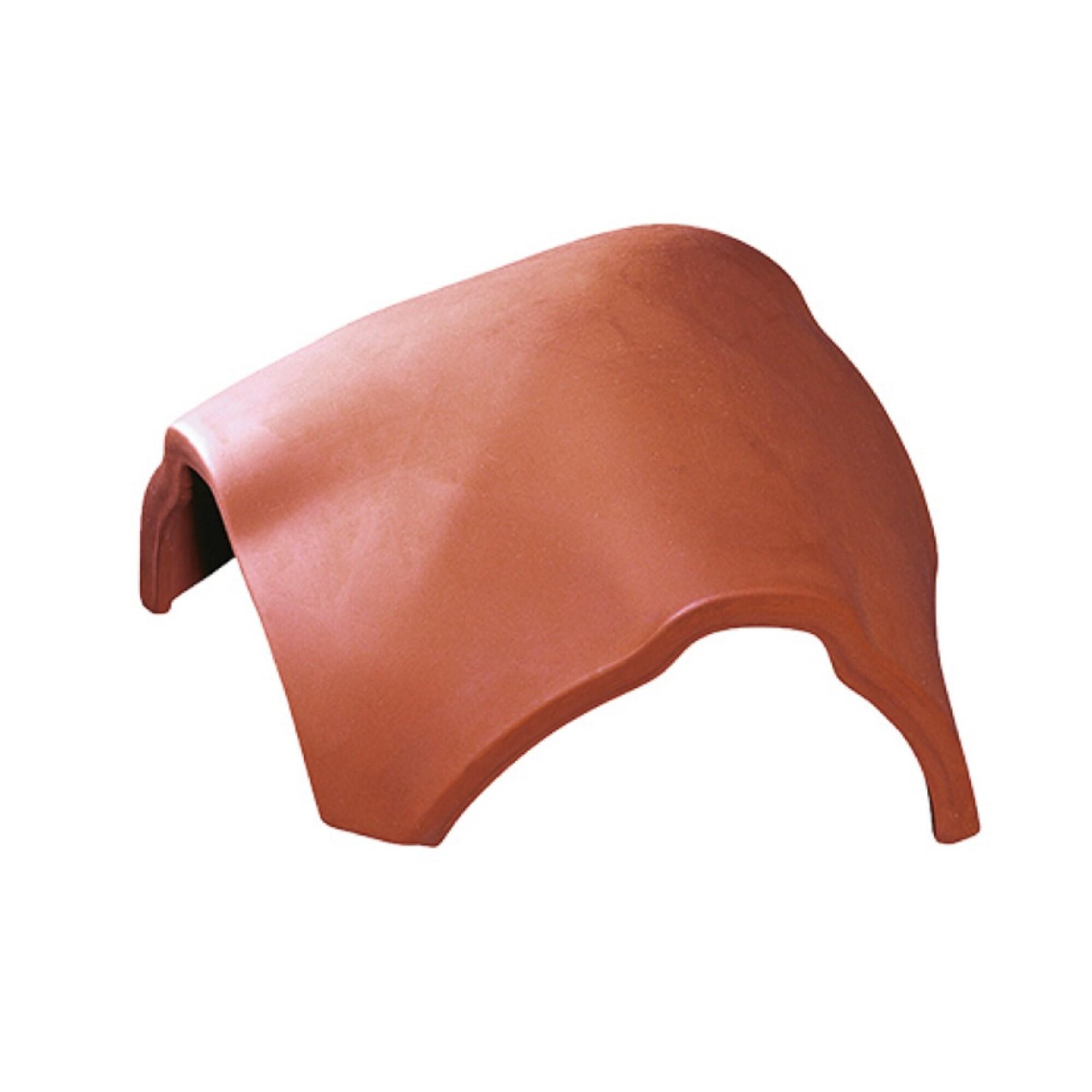 Coama presata ramificatie 3 axe Tondach,ceramica, maro, satinat