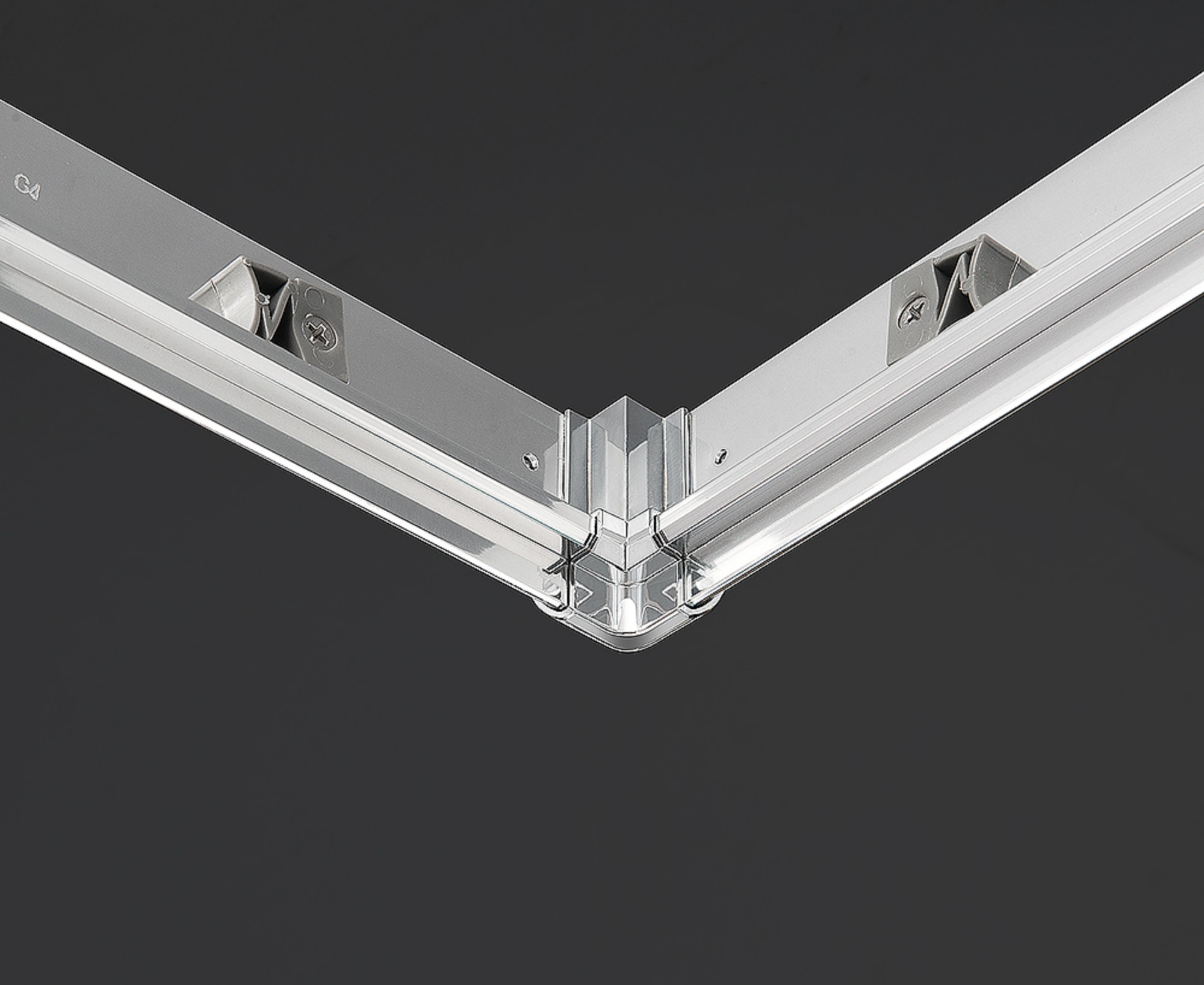 Mampara de ducha corredera serigrafiada mittos perfil cromo (67-68)x(97-98)x15 cm 5 mm