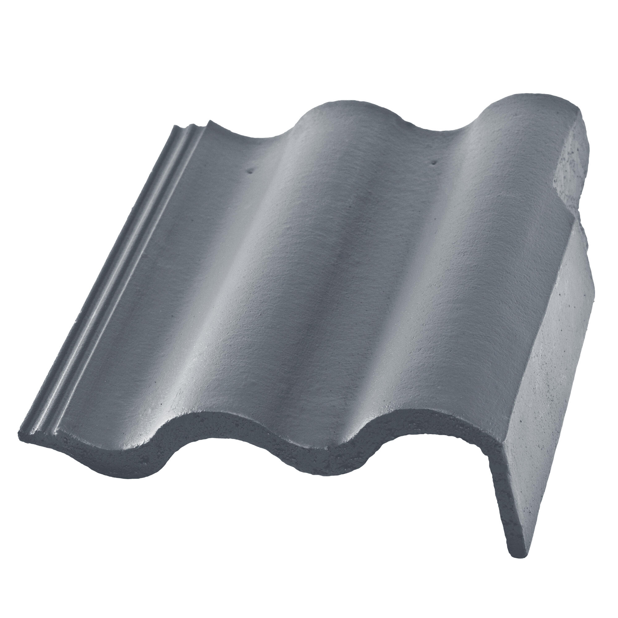 Tigla Avantaj, dreapta, beton, 418 x 350 mm, gri inchis, mat