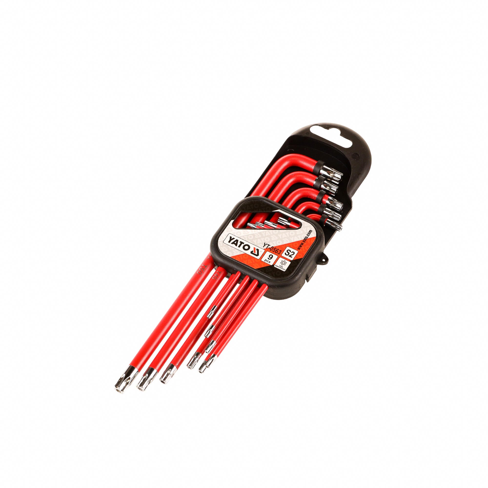 Set 9 chei torx cu gaura, Yato, T10-T50, otel 9buc
