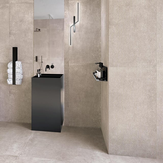 Piastrella da rivestimento interno in gres porcellanato 61 x 122.2 cm rettificato smaltato grigio opaco CONTINENTAL traffico medio forte (pei 3/5) Sp. 9 mm 1.49 mq