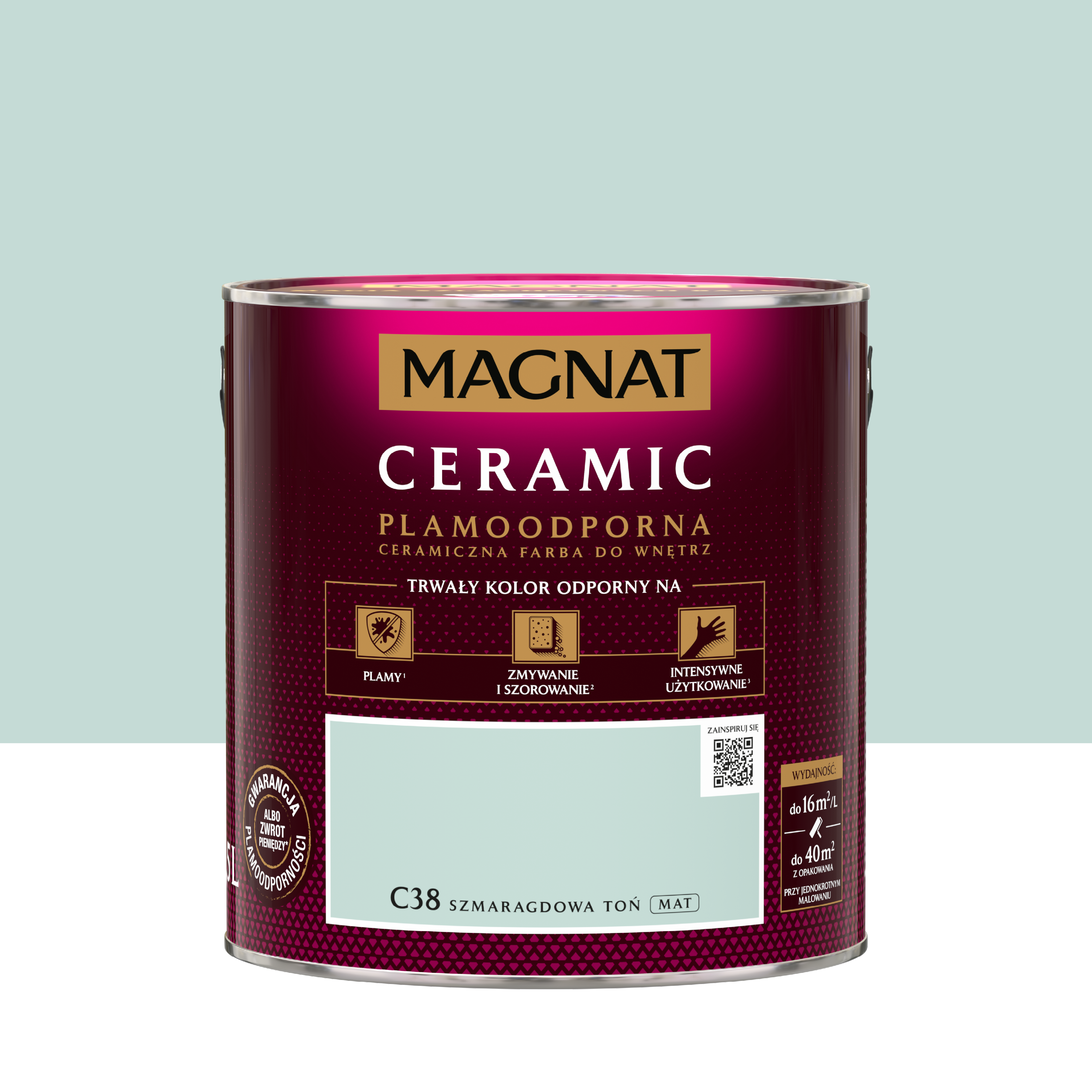 Farba Magnat Ceramic Szmaragdowa toń 2.5 l