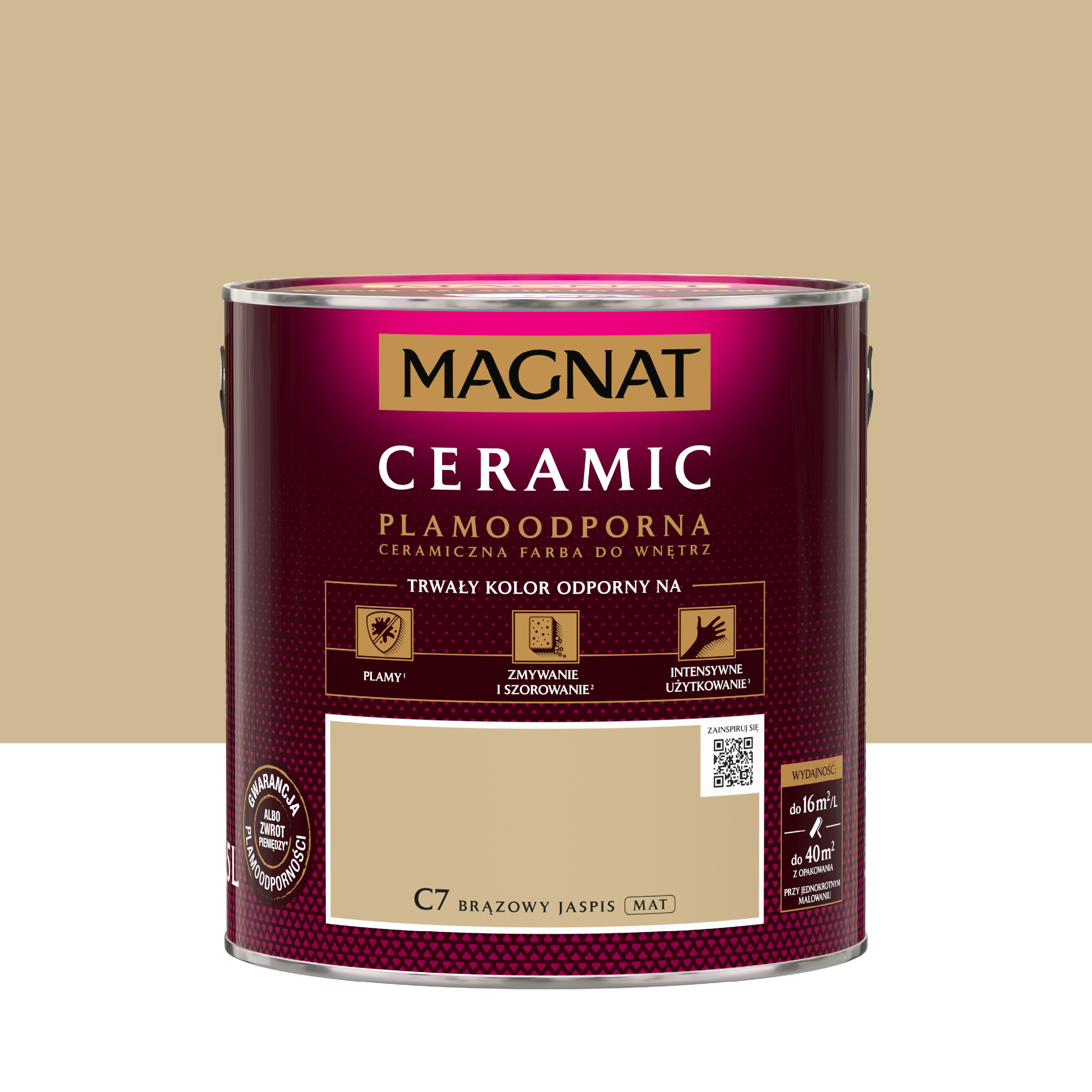 Farba Magnat Ceramic Brązowy jaspis 2.5 l