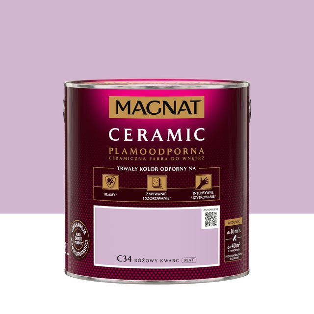 Farba Magnat Ceramic Różowy kwarc 2.5 l