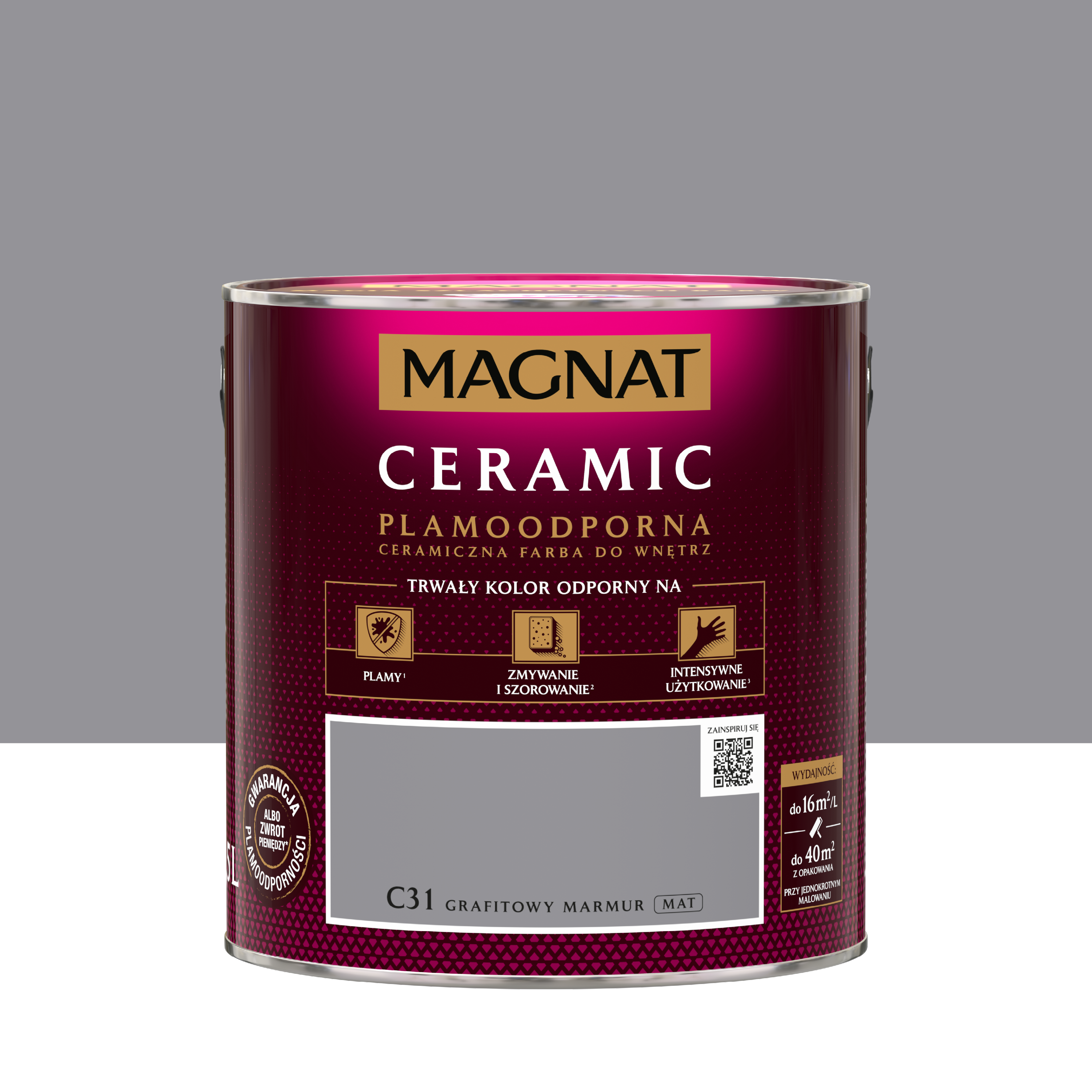 Farba Magnat Ceramic Grafitowy marmur 2.5 l