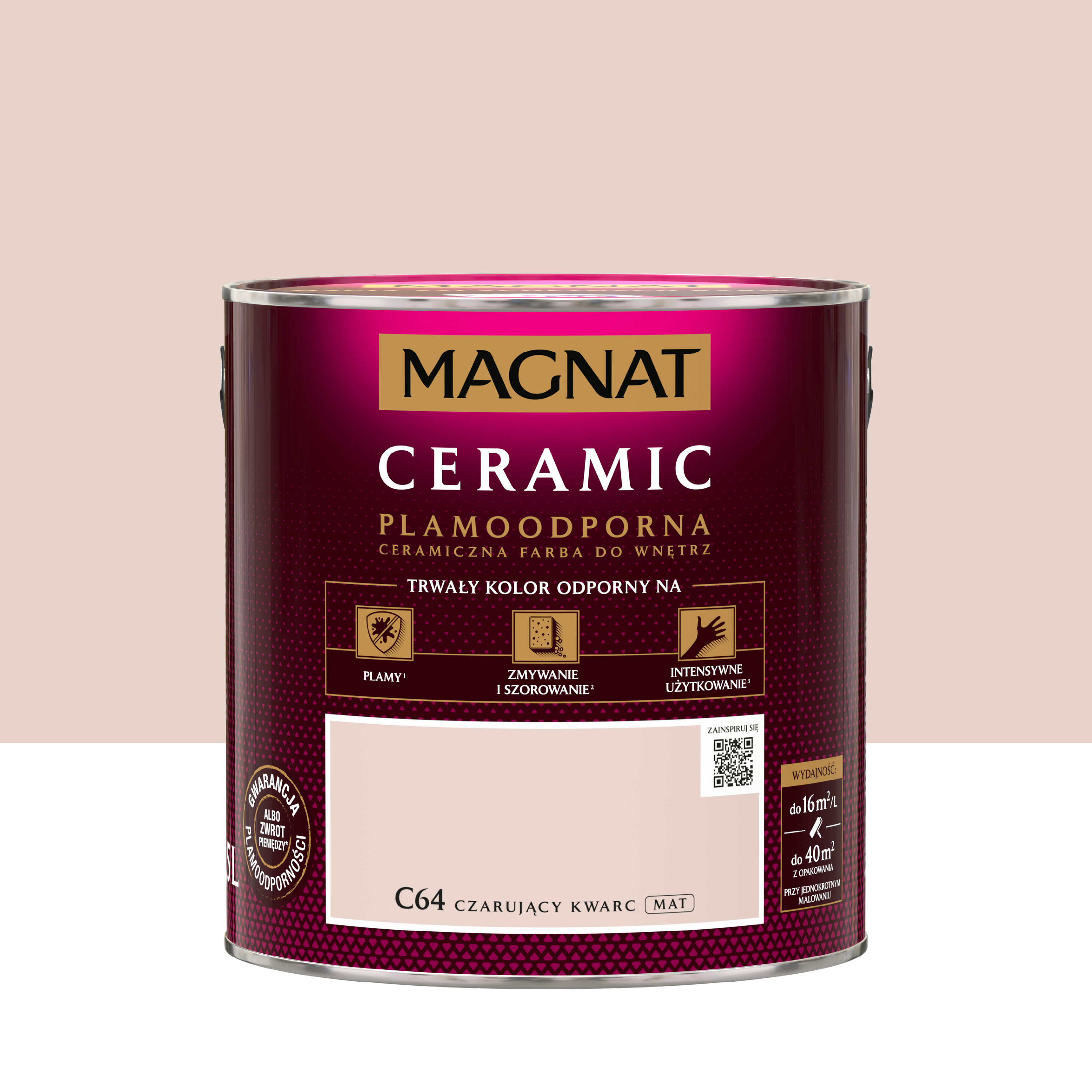 Farba Magnat Ceramic Czarujący kwarc 2.5 l