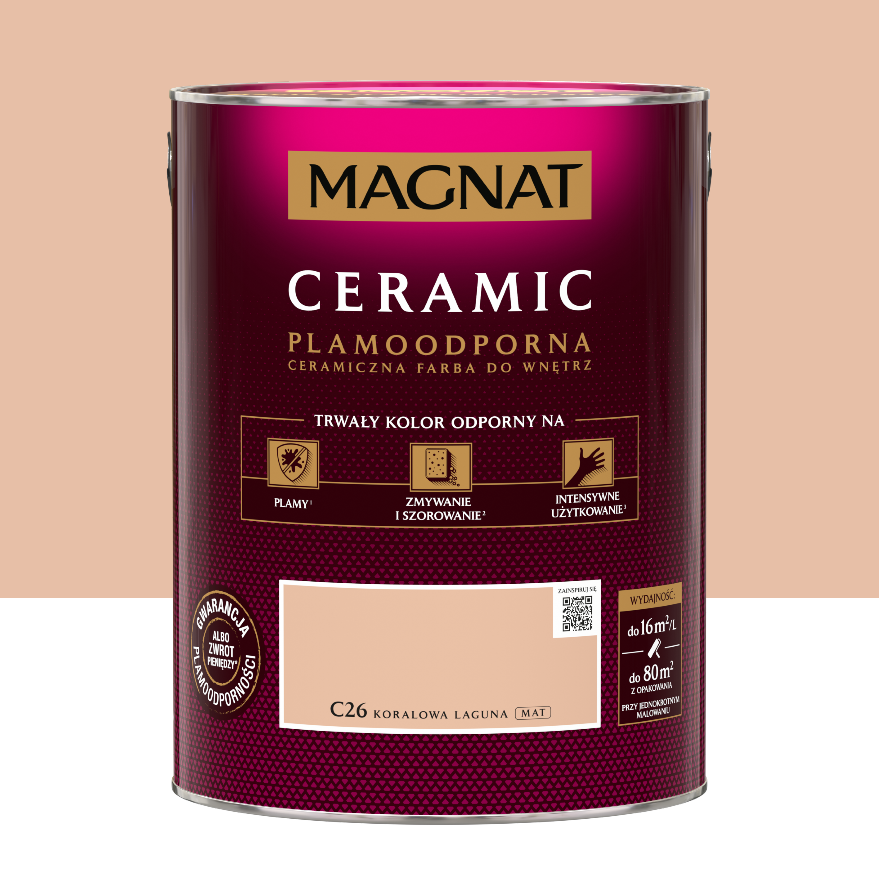 Farba Magnat Ceramic Koralowa laguna 5 l