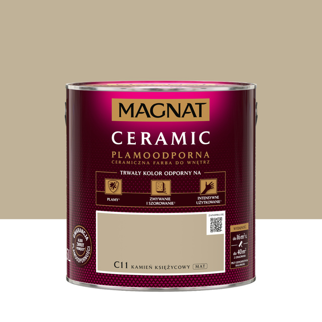 Farba Magnat Ceramic Kamień księżycowy 2.5 l