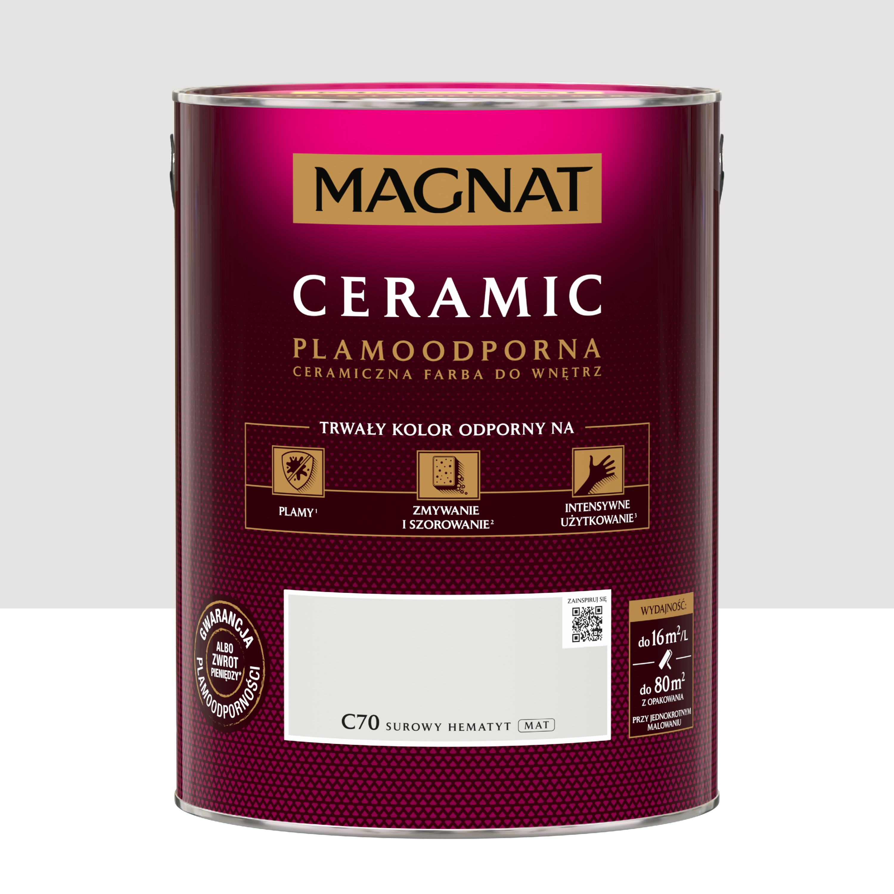 Farba Magnat Ceramic Surowy hematyt C70 5 l