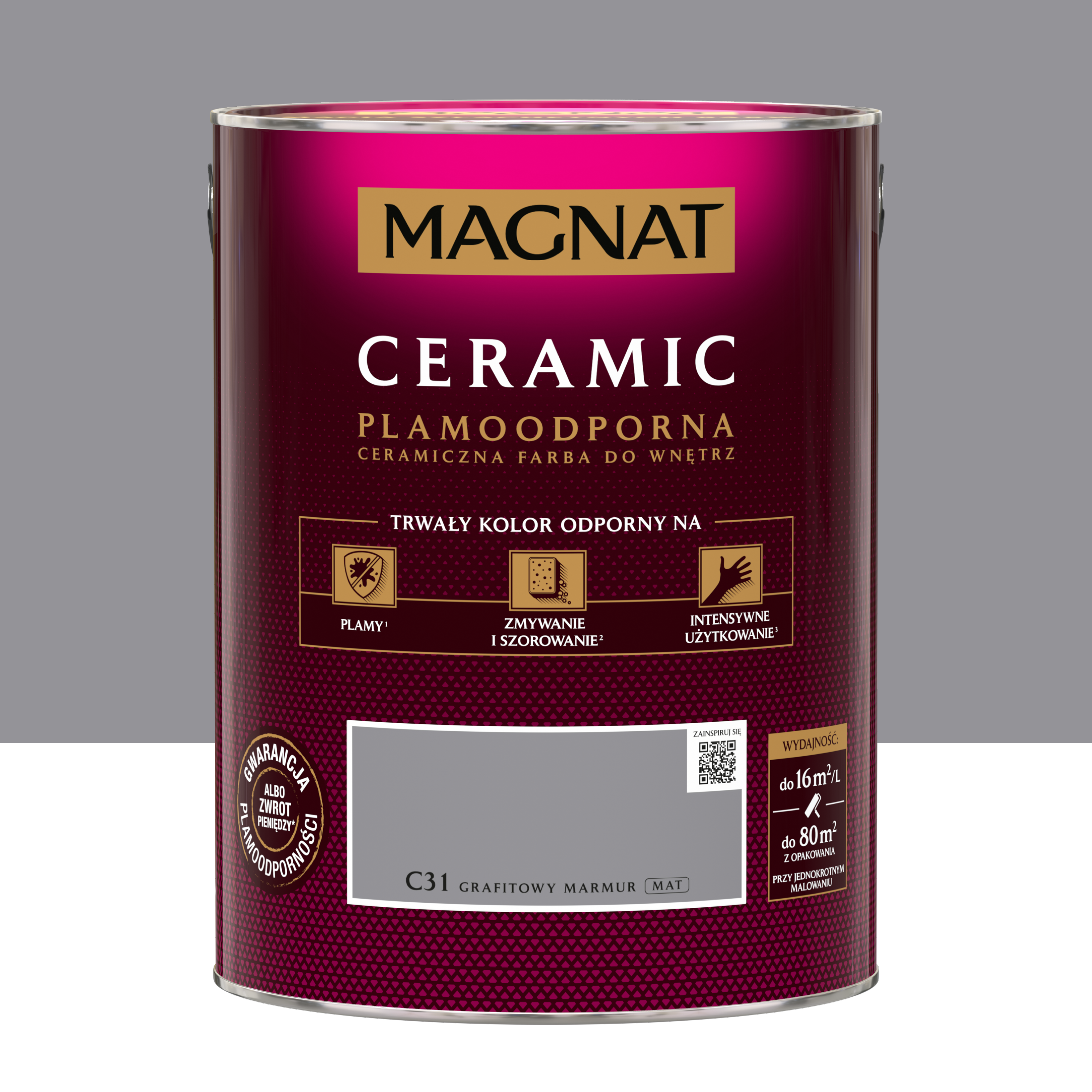 Farba Magnat Ceramic Grafitowy marmur 5 l