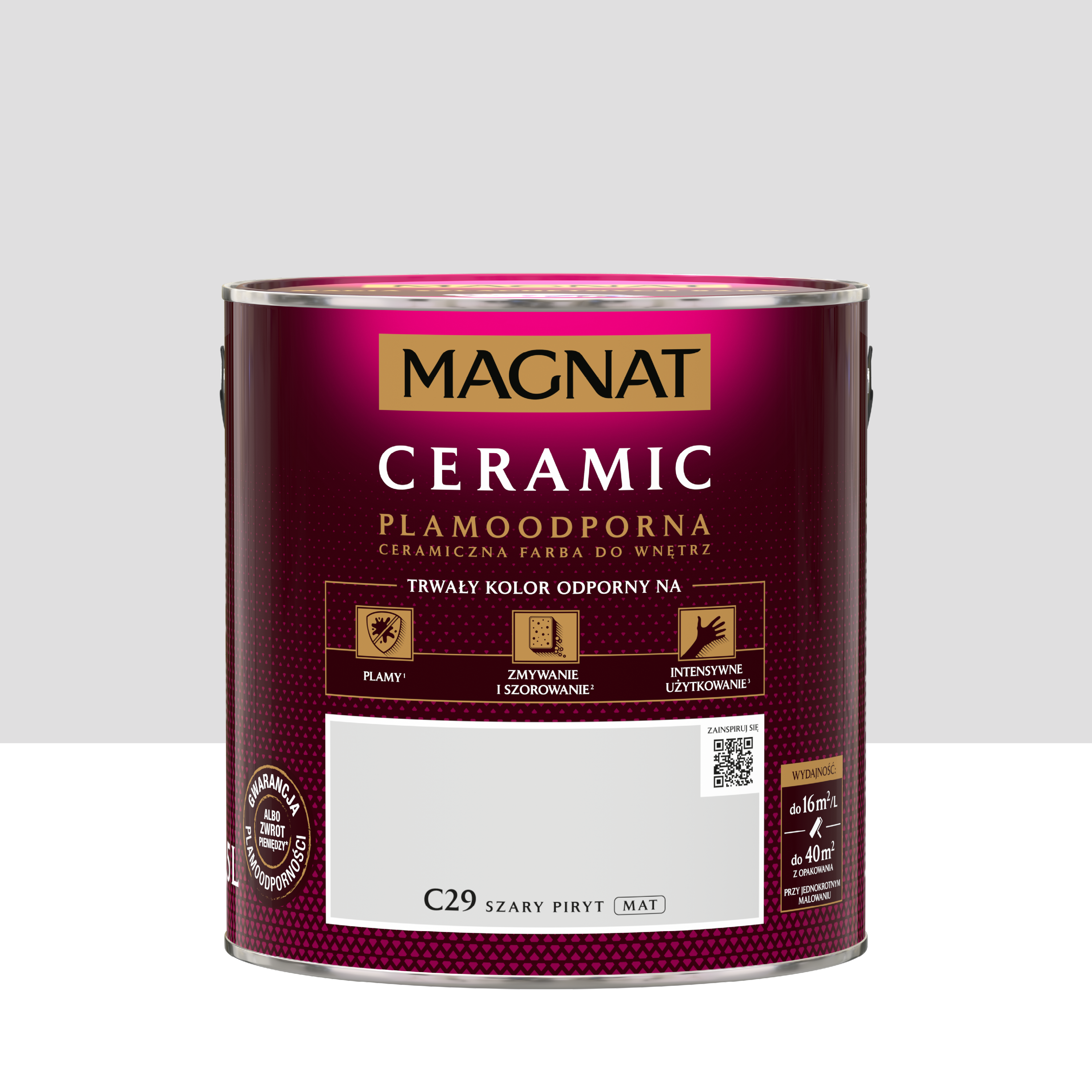 Farba Magnat Ceramic Szary piryt 2.5 l