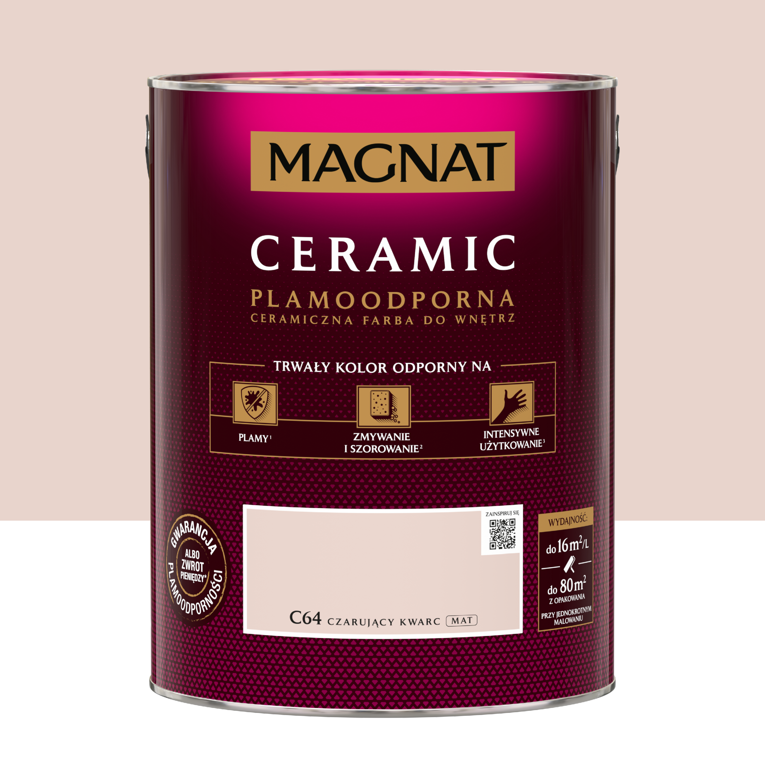 Farba Magnat Ceramic Czarujący kwarc 5 l