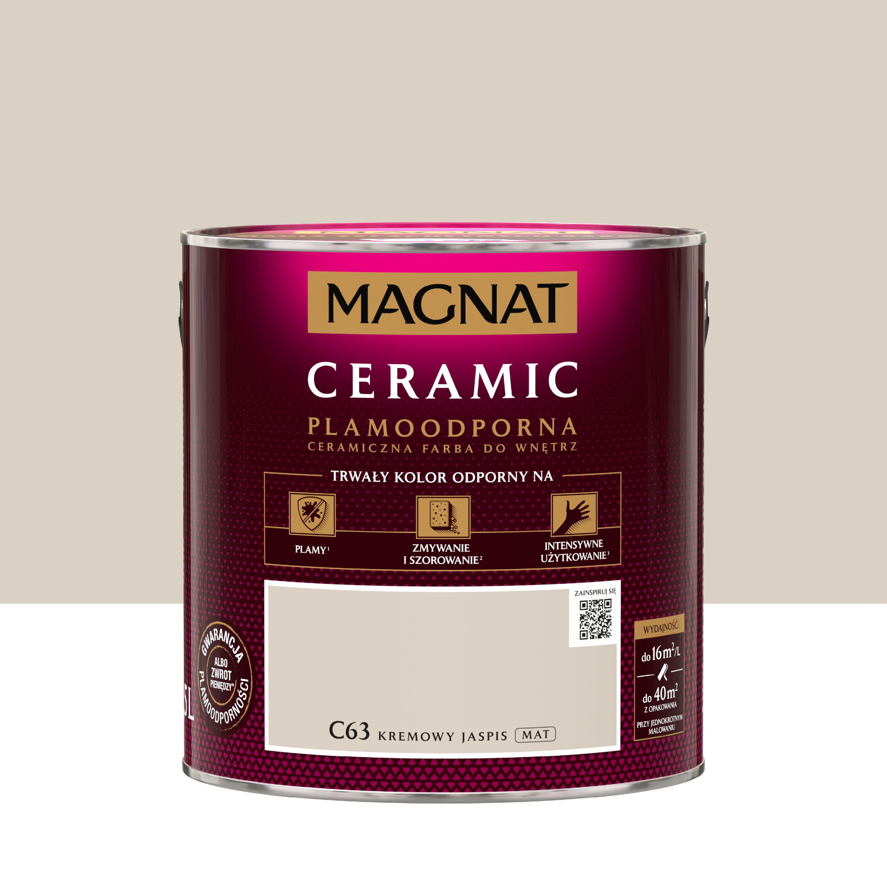 Farba Magnat Ceramic Kremowy jaspis 2.5 l