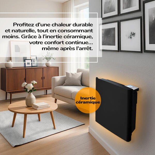 Radiateur électrique à inertie sèche Solea 1000 W HJM - 1
