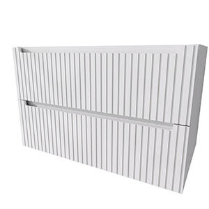 MUEBLE DE BAÑO BLUR 100CM BLANCO 2 CAJONES - 3