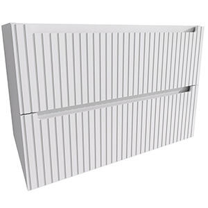 MUEBLE DE BAÑO BLUR 100CM BLANCO 2 CAJONES - 2