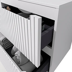 MUEBLE DE BAÑO BLUR 100CM BLANCO 2 CAJONES - 9