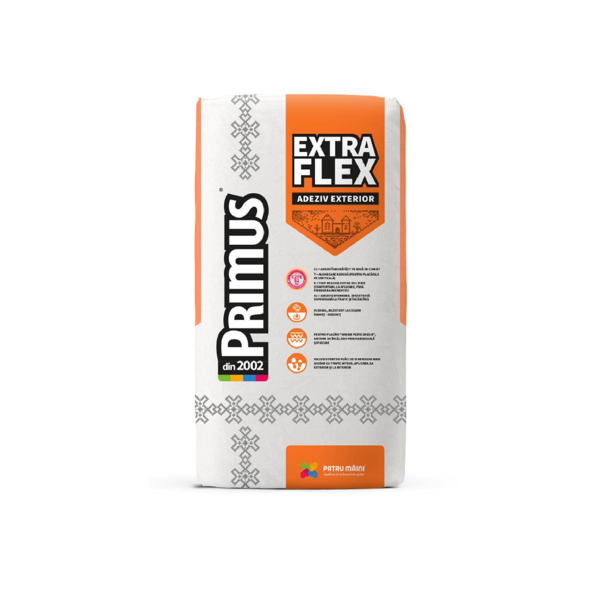 Extraflex Adeziv placari ceramice, exterior, Primus Extraflex, 25 kg | Leroy Merlin