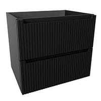 MUEBLE DE BAÑO BLUR NEGRO MATE 60X45CM 2 CAJONES - 2
