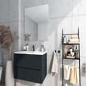 MUEBLE DE BAÑO BLUR NEGRO MATE 60X45CM 2 CAJONES - 5