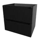 MUEBLE DE BAÑO BLUR NEGRO MATE 60X45CM 2 CAJONES - 3
