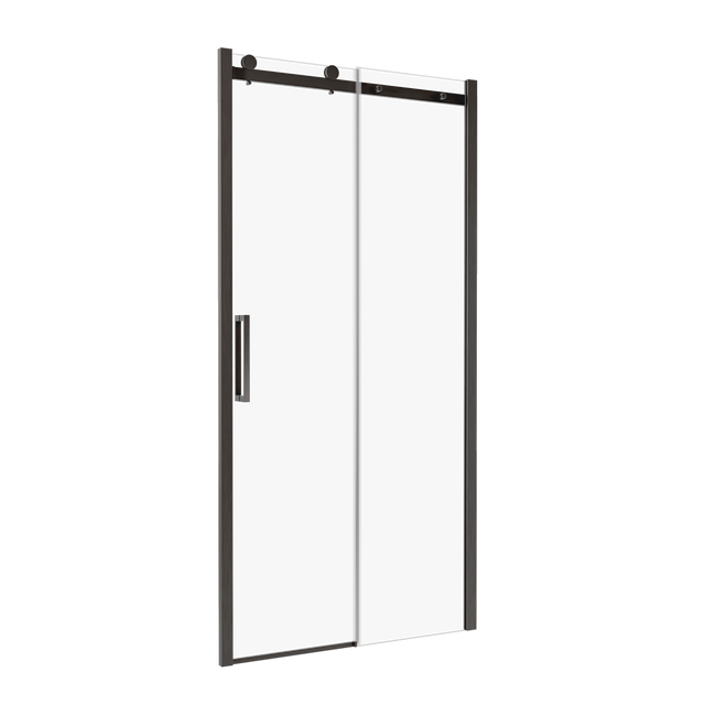 Drzwi prysznicowe przesuwne Laurena profile gun metal 120x200 cm Wellneo