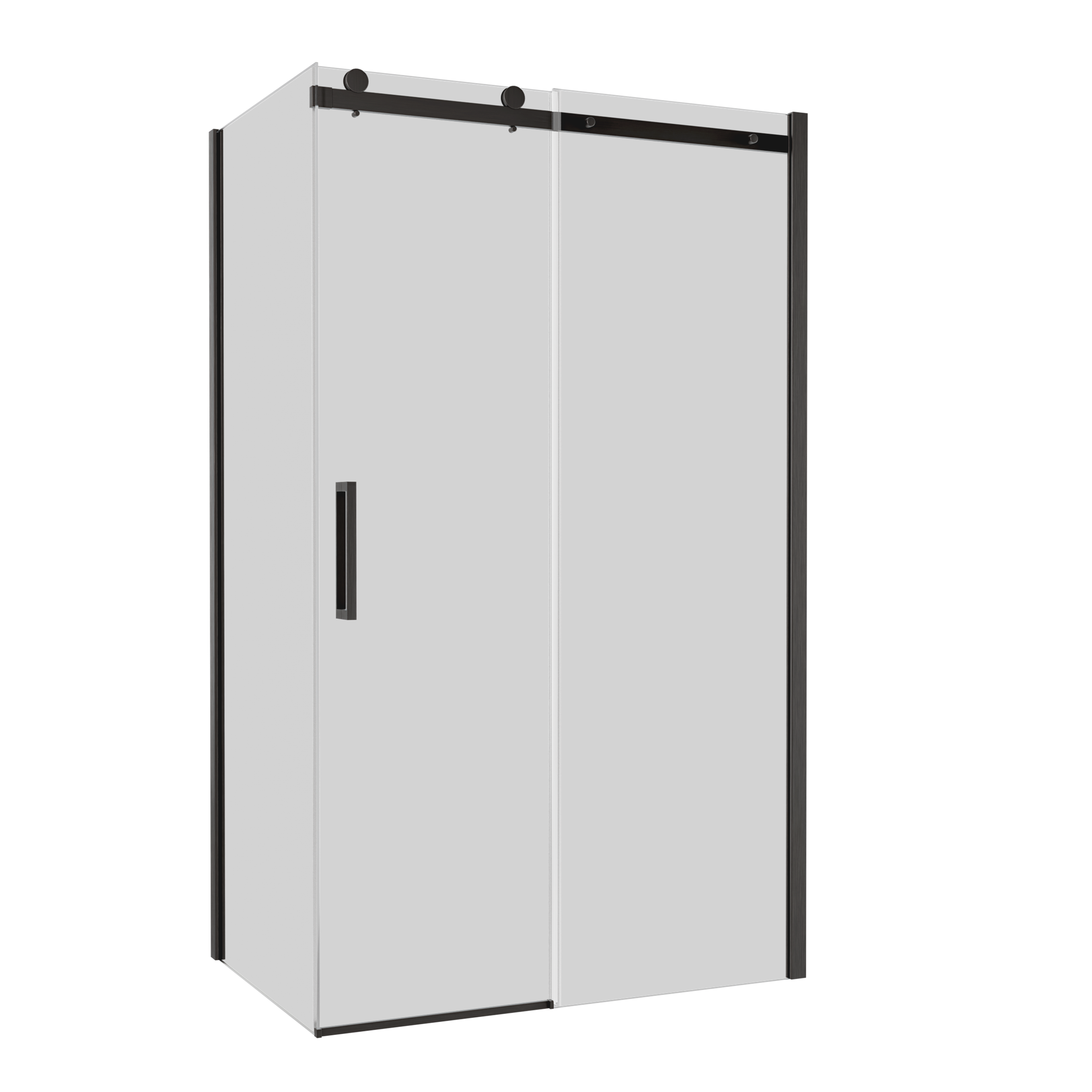 Kabina prysznicowa Laurena 100x90x200 cm szkło dymione profil szary Wellneo