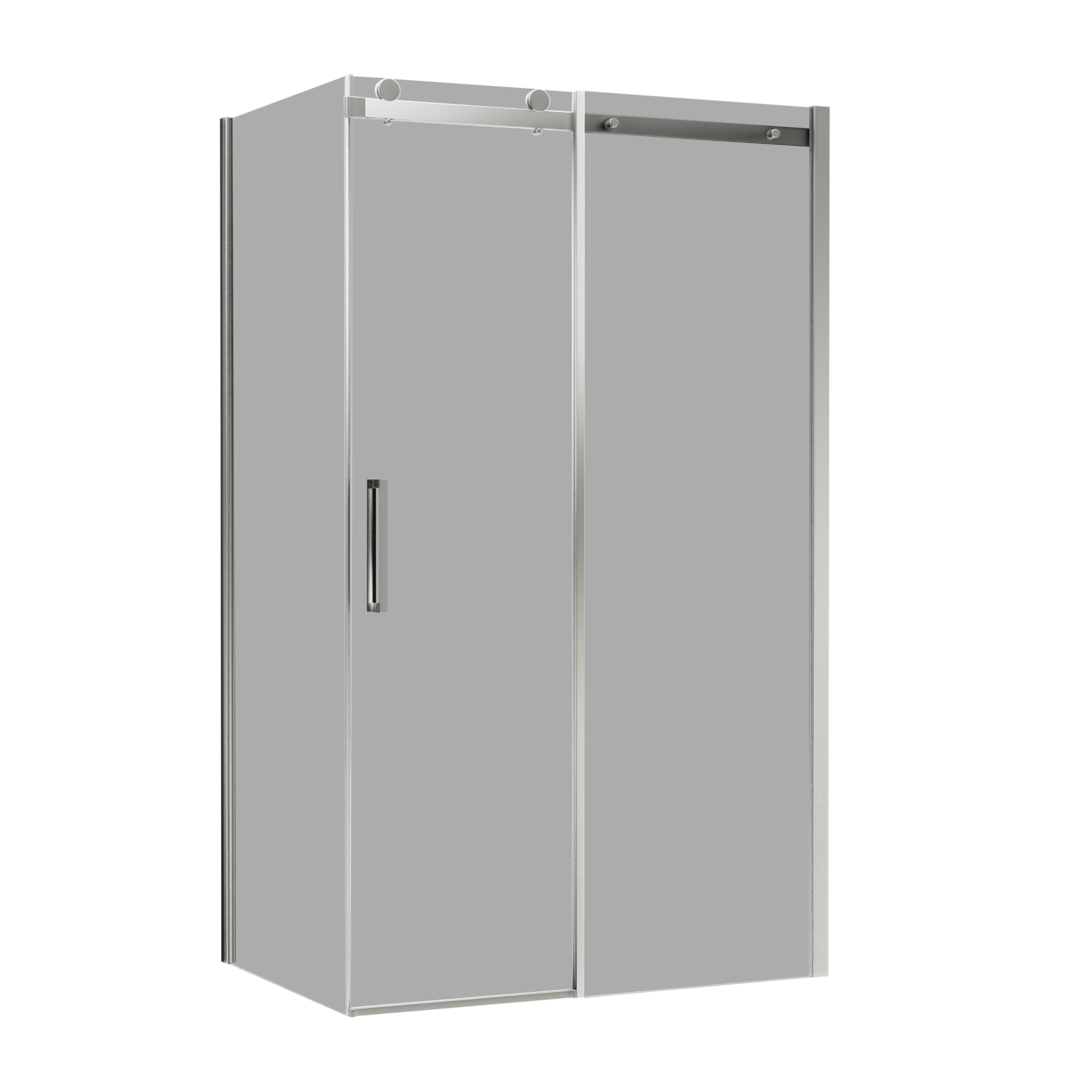 Kabina prysznicowa Laurena 100x90x200 cm szkło dymione profil chrom Wellneo