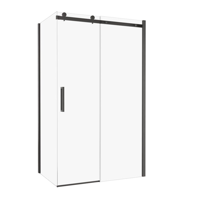 Kabina prysznicowa Laurena 140x90x200 cm profil szary Wellneo