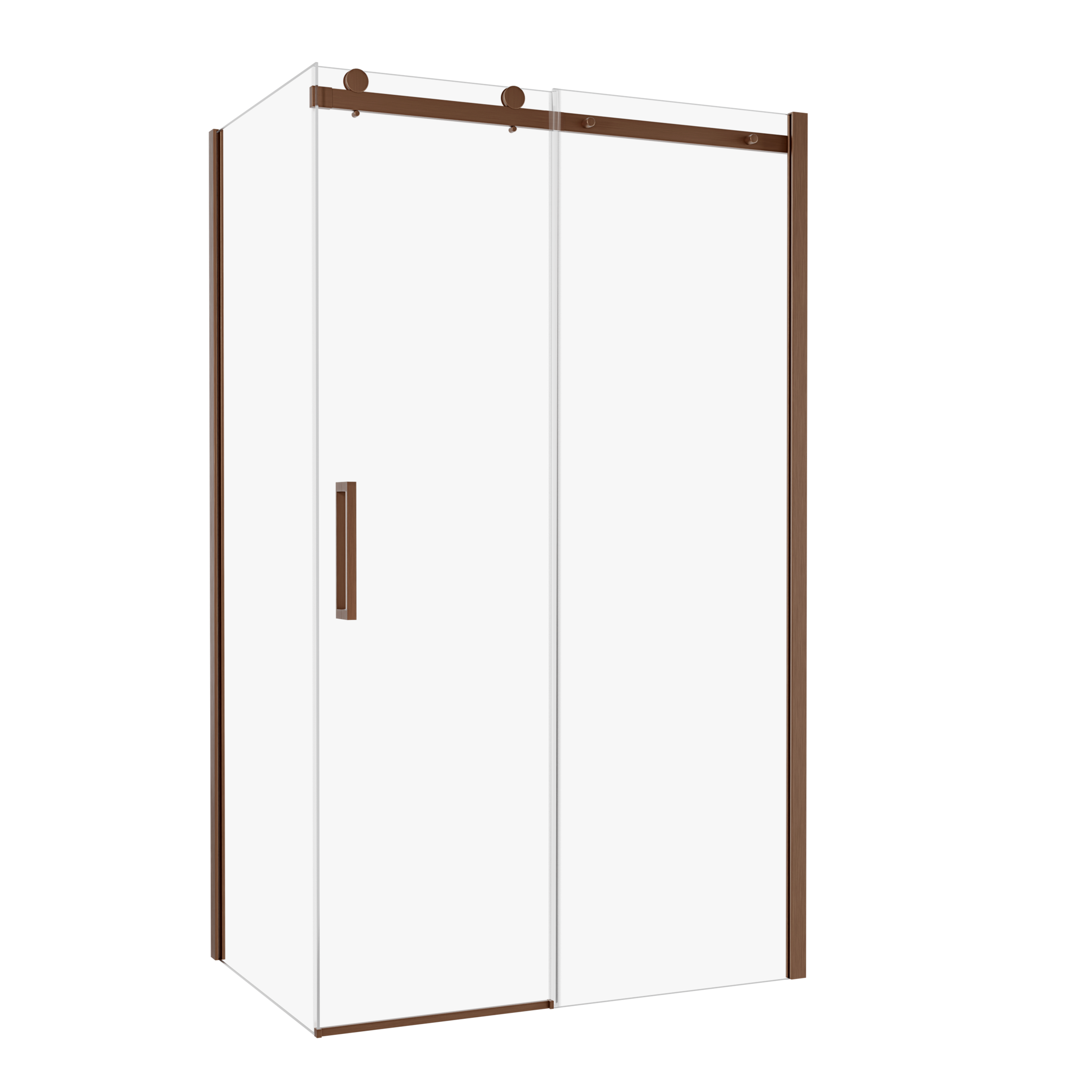 Kabina prysznicowa Laurena Copper 120x80x200 cm profil miedziany Wellneo