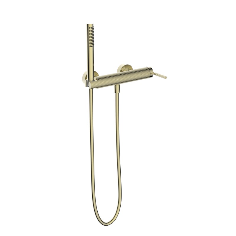 Bateria prysznicowa natryskowa złota szczotkowana Elgreco Valvex