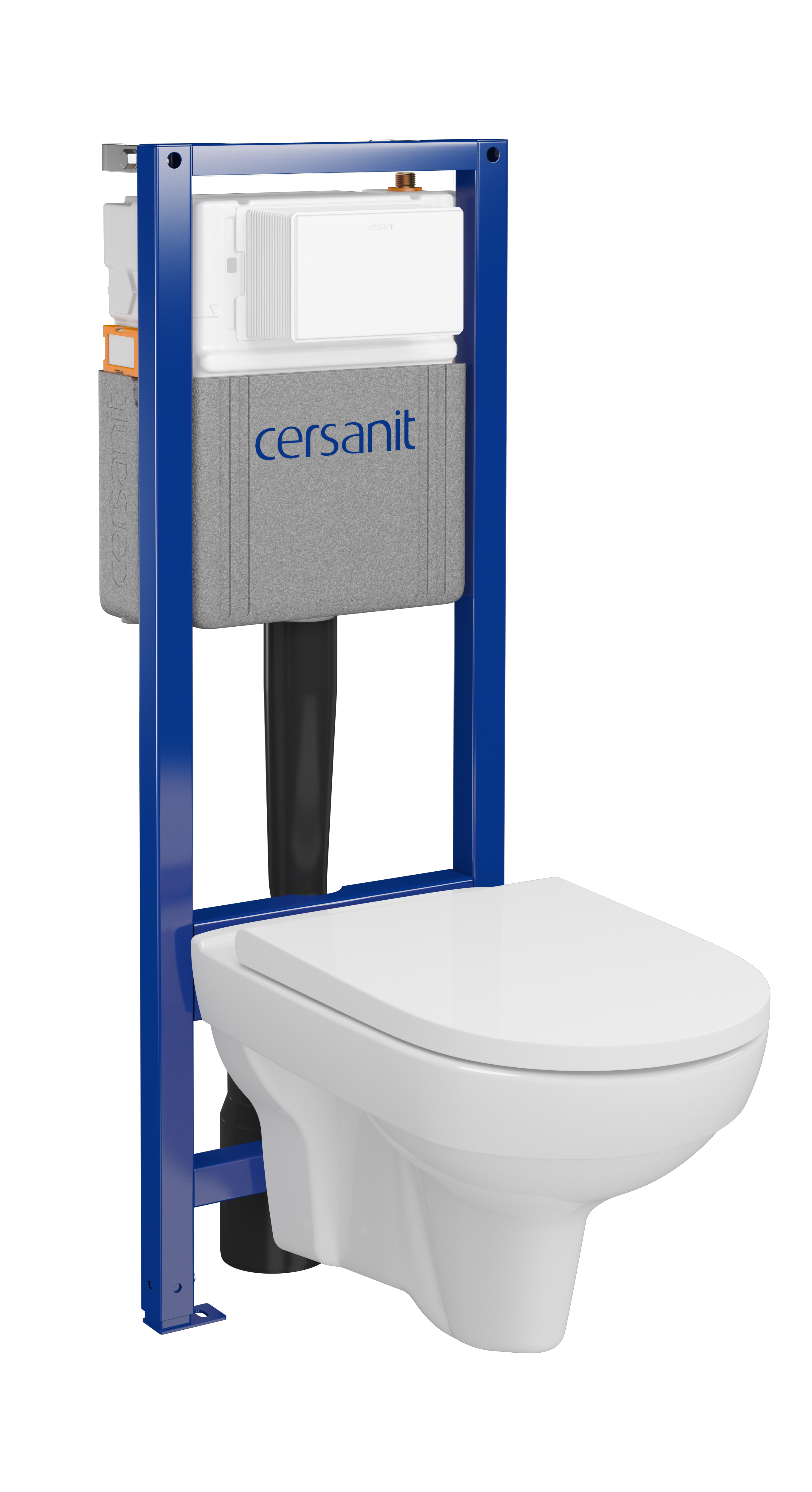 Zestaw podtynkowy WC Lupi bezkołnierzowy wirowy Cersanit