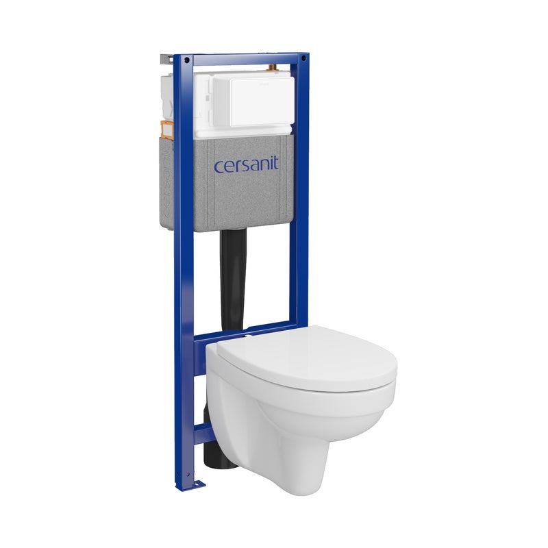 Zestaw podtynkowy WC Aida płytki kołnierz Cersanit