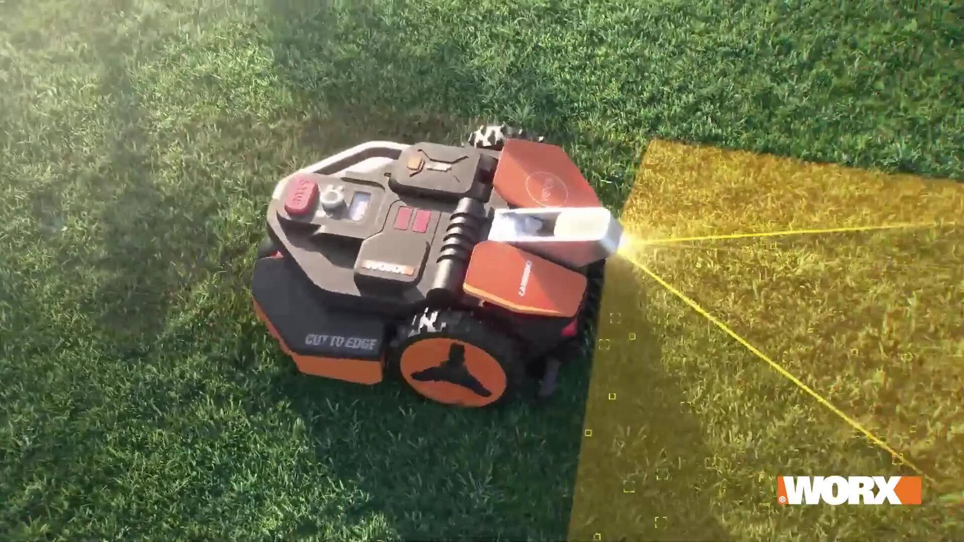 Robot tondeuse connecté WORX LANDROID VISION - Jusqu'à 800m² - WR208E (Sans fil) - 12