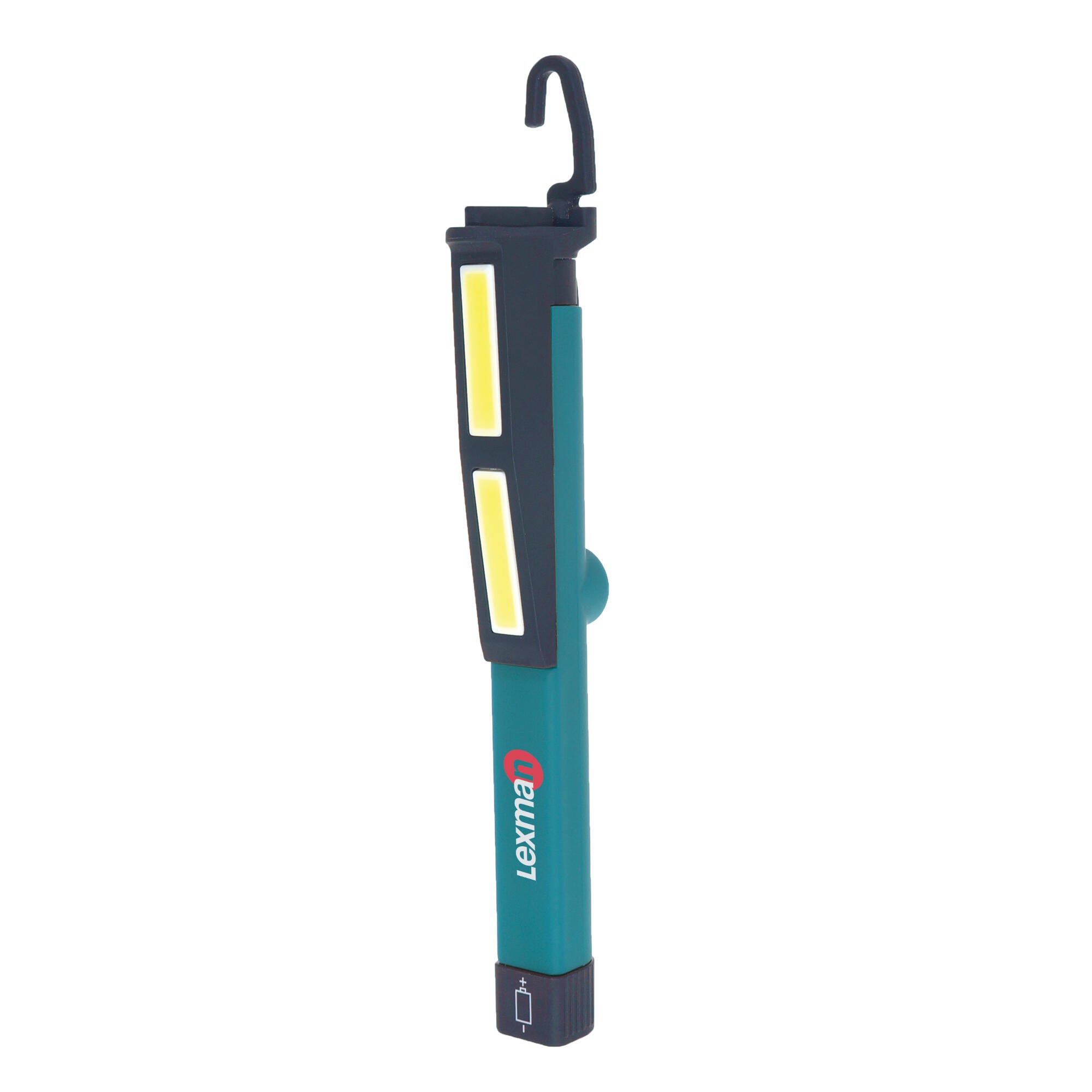 Lampa de lucru LED Lexman, 220 lm, ABS, cu carlig si magnet, albastru