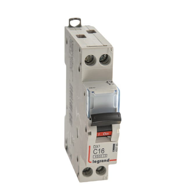 Disjunctor Disjunctor Legrand DX3, 1P+NR, 16 A, curba C, 4.5 KA | Leroy Merlin