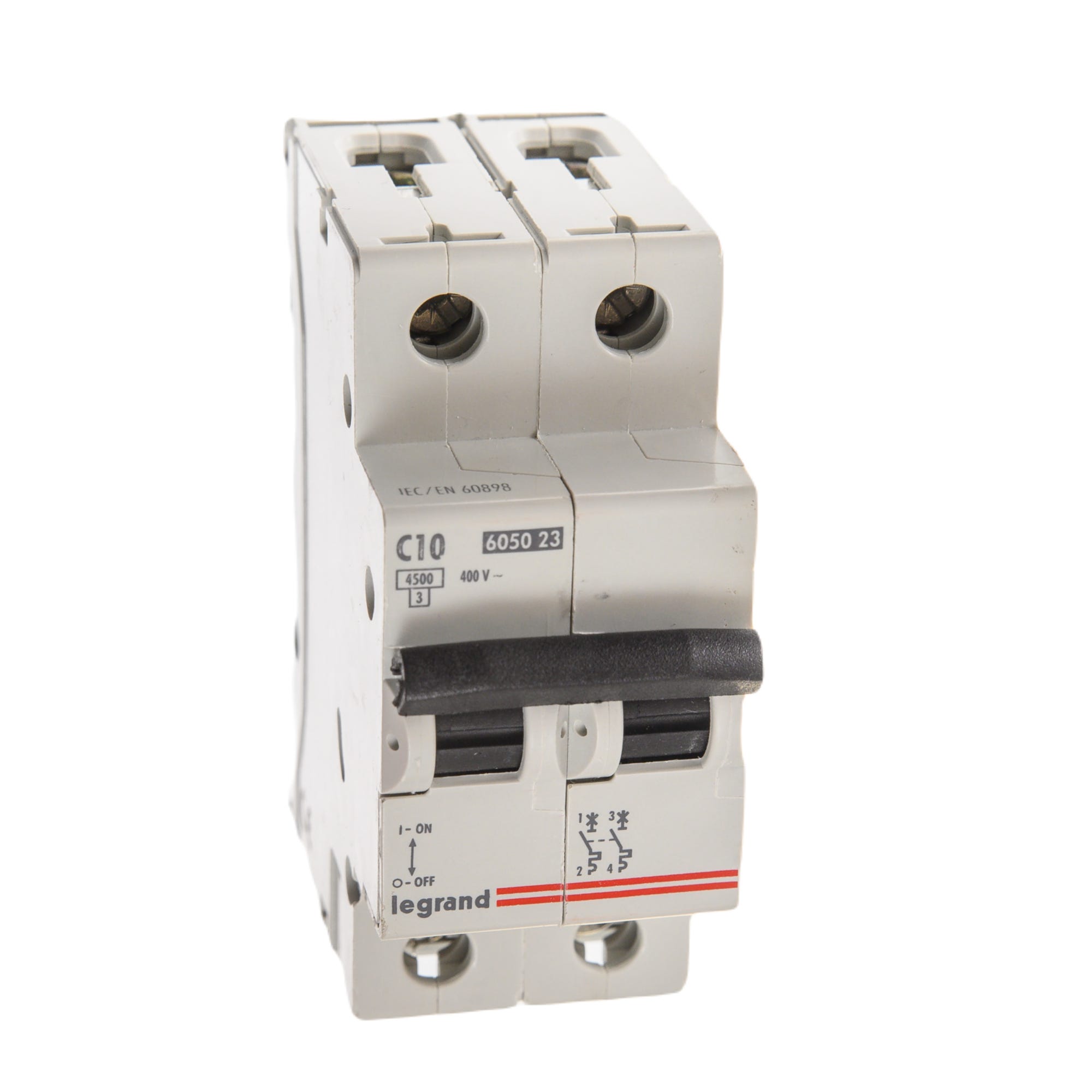Disjunctor Disjunctor Legrand RX3, bipolar, 10 A, curba C, 4.5 KA | Leroy Merlin