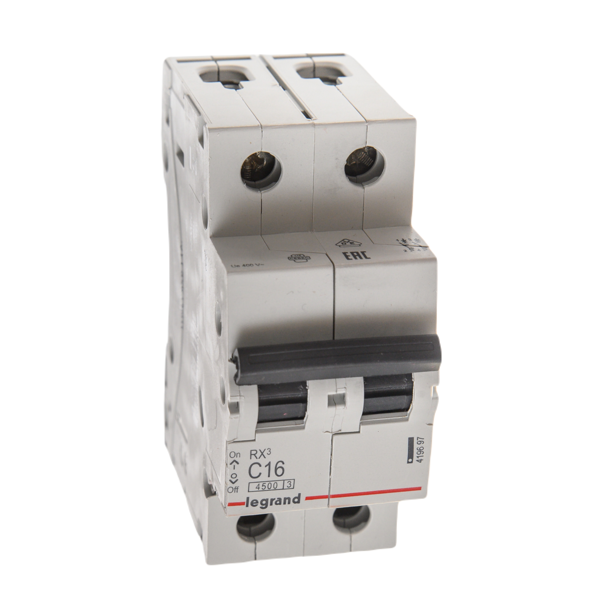 Disjunctor Legrand RX3, bipolar, 16 A, curba C, 4.5 KA | Leroy Merlin